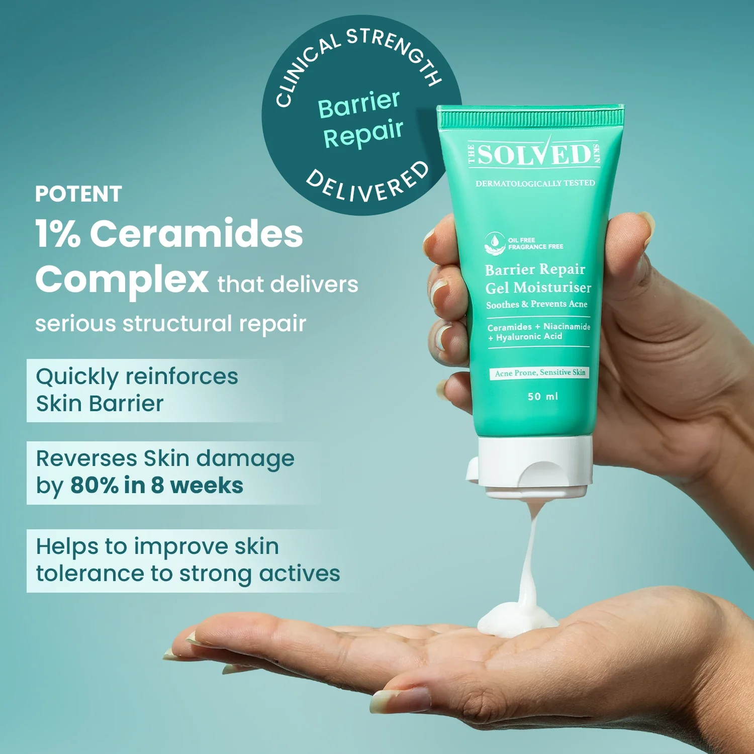 Barrier Repair Gel Moisturiser 10 ml - Image 3